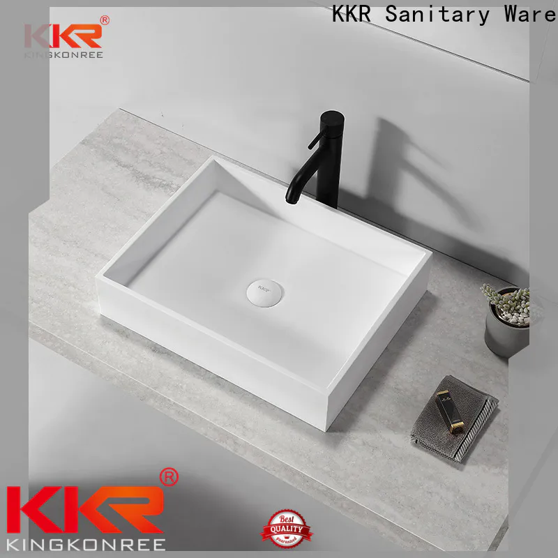 KingKonree durable top mount bathroom sink at discount for room