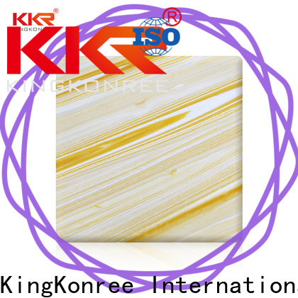 KingKonree translucent solid surface material OEM for motel