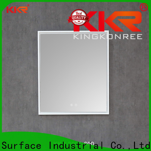 KingKonree led portable mirror customized design for bathroom