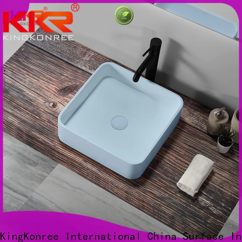 pure bathroom sinks above counter basins supplier for restaurant