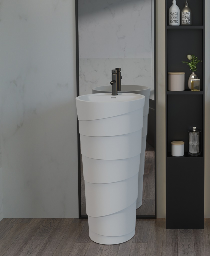 KingKonree thin bathroom sink stand supplier for hotel
