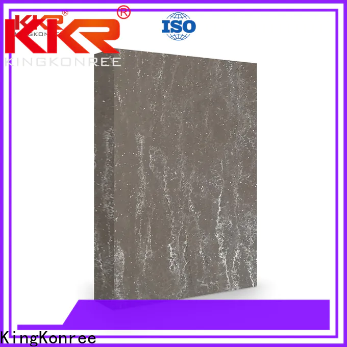 KingKonree acrylic solid surface sheet prices directly sale for hotel