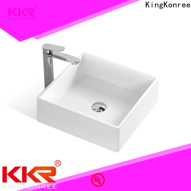 KingKonree top mount bathroom sink customized for home