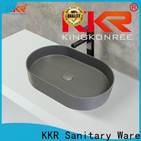 KingKonree white vanity wash basin cheap sample for home