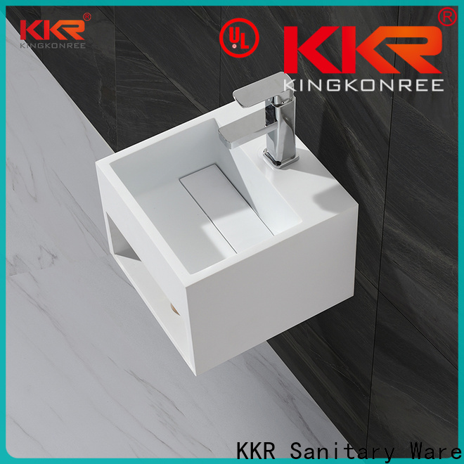 KingKonree wall hung basin black manufacturer for home