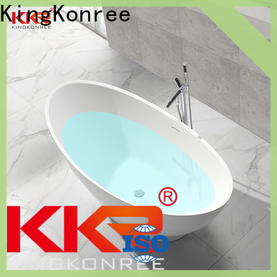 KingKonree white corner tub custom for hotel