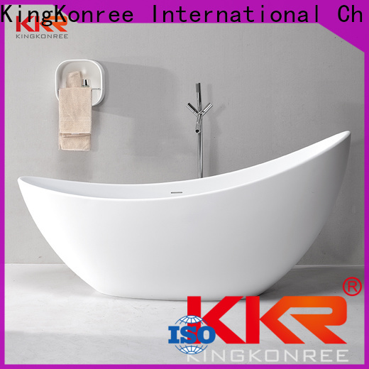 KingKonree standard solid surface freestanding bathtub free design for bathroom