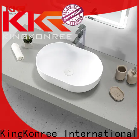 KingKonree above counter square bathroom sink cheap sample for home