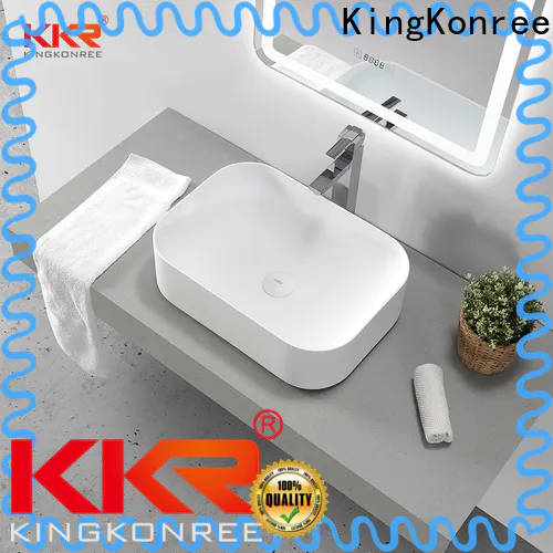KingKonree small above counter bathroom sinks customized for restaurant