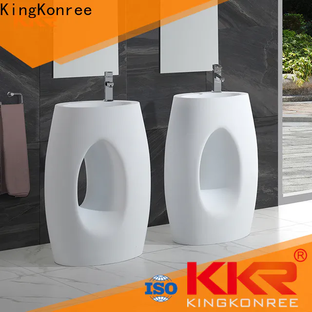 KingKonree sturdy small free standing sink manufacturer for bathroom
