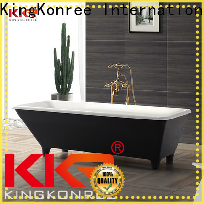 KingKonree reliable stone resin freestanding bath custom for bathroom