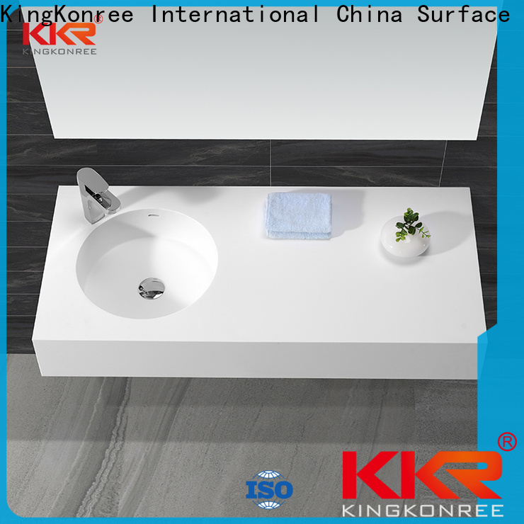 rectangle slim wall hung basin supplier for toilet
