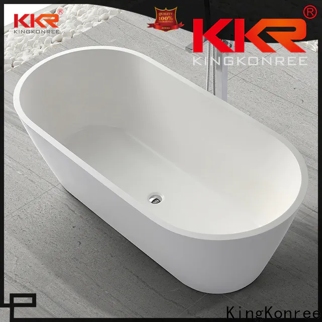 KingKonree reliable man made stone bathtub at discount for shower room