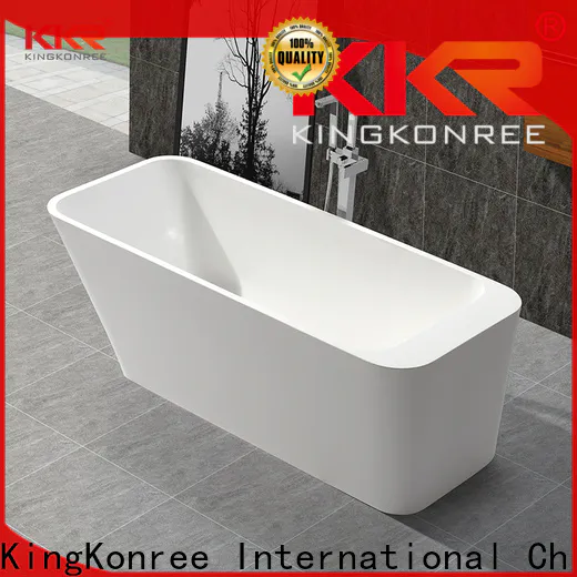 KingKonree bulk production white freestanding bathtub at discount for hotel