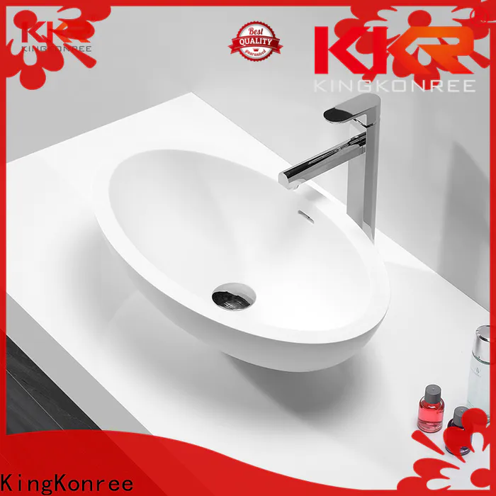 KingKonree approved top mount bathroom sink at discount for hotel