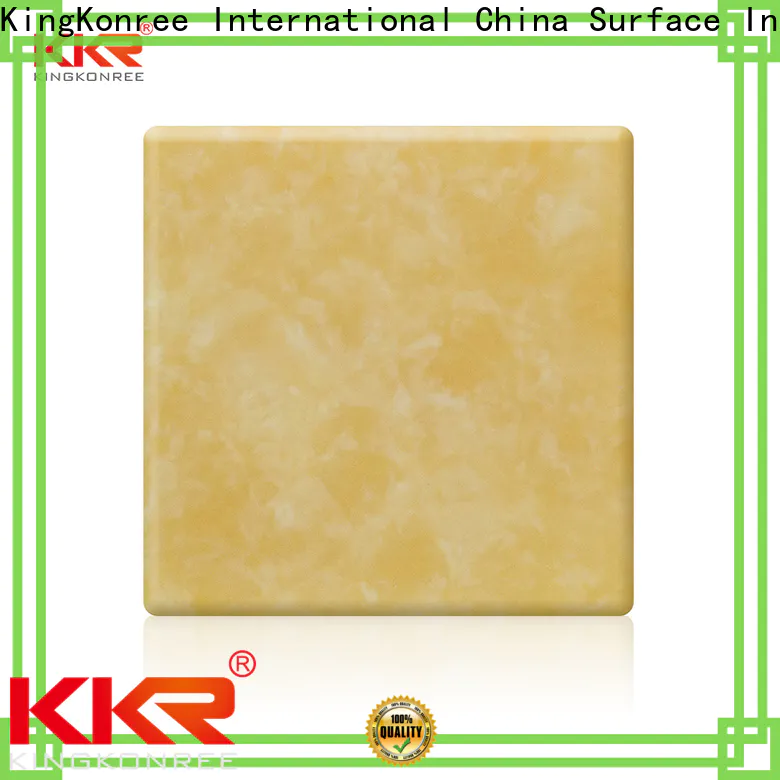 KingKonree artificial white solid surface countertops supplier for motel