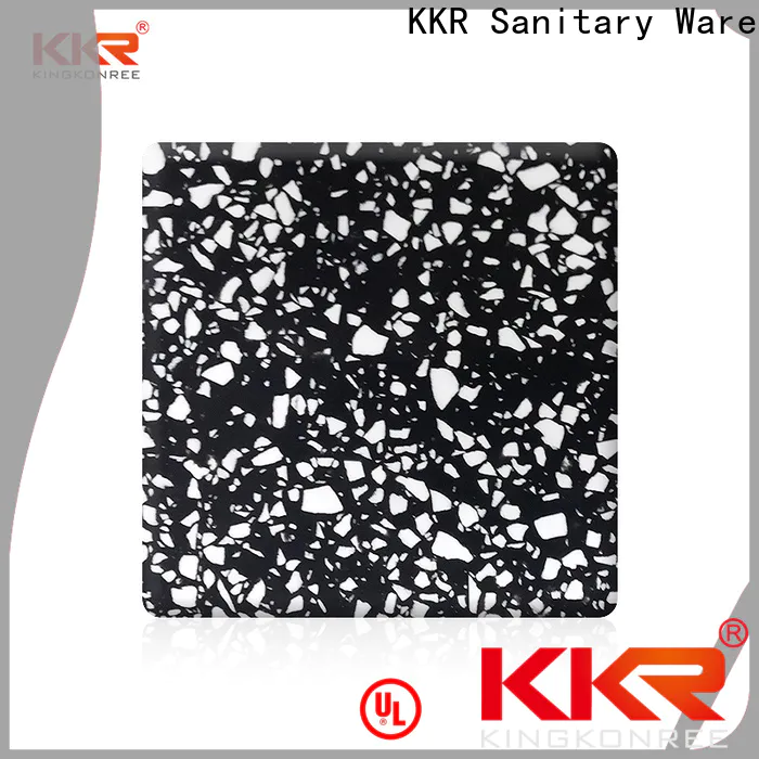 KingKonree sparkle solid surface cost per square foot customized for hotel