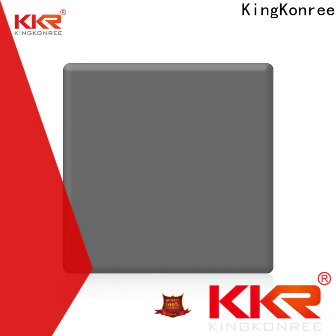 KingKonree yellow acrylic solid surface countertops prices manufacturer for hotel