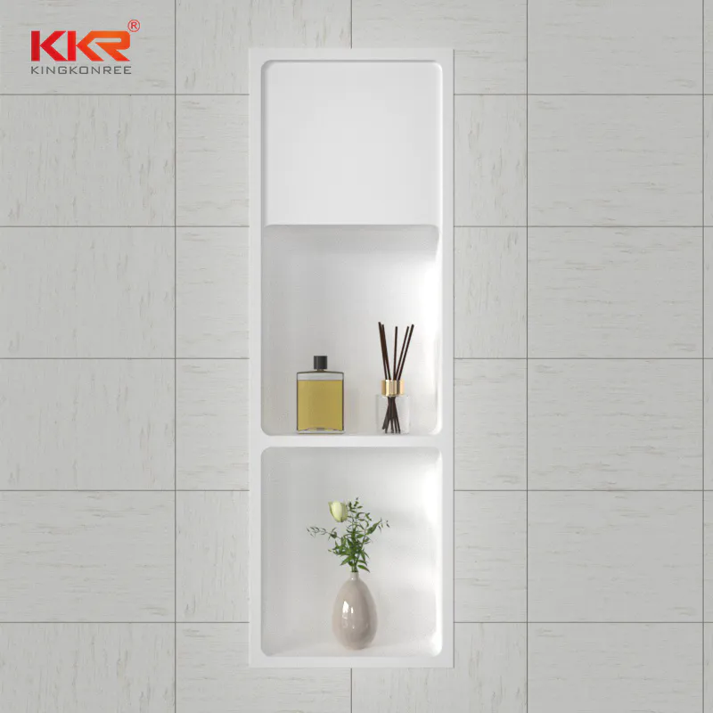 New Design Artificial Quartz Stone Bathroom Waterproof Recessed Shower Wall Niche For Home Hotel