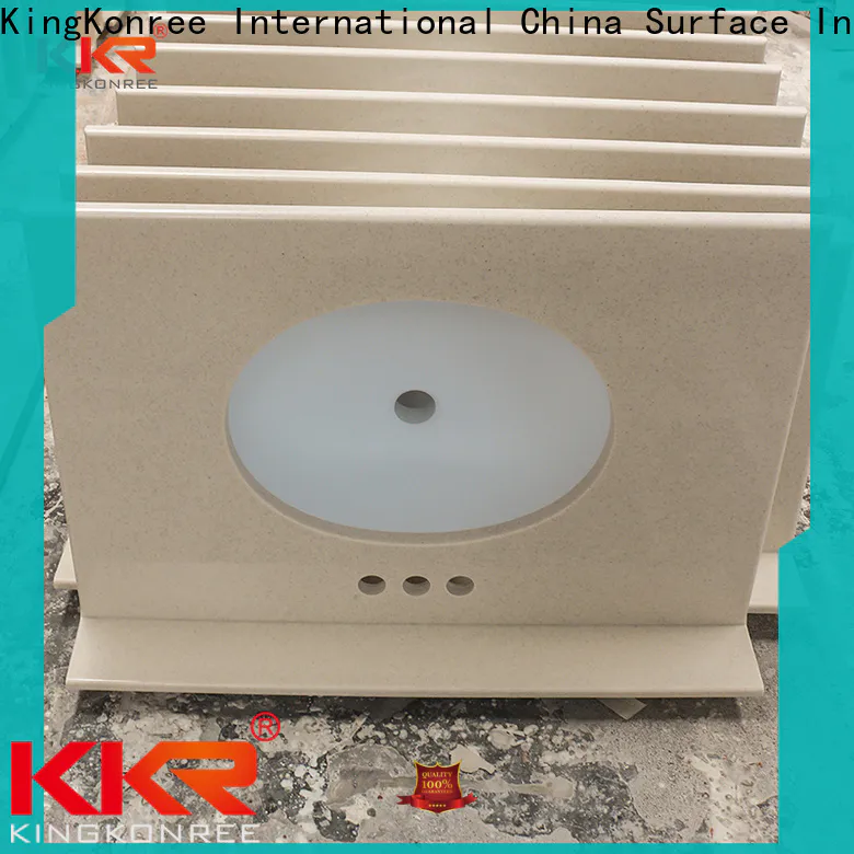 KingKonree heat custom bathroom countertops latest design for hotel