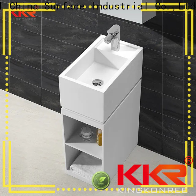KingKonree durable freestanding vanity basins manufacturer for motel