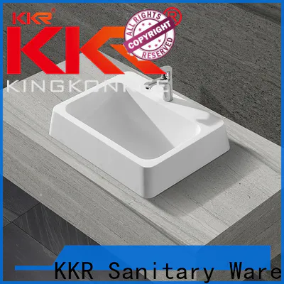 KingKonree above counter bathroom sink vanity customized for room