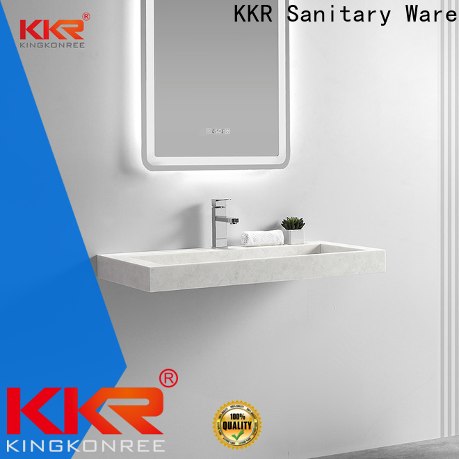 KingKonree smooth wall mounted corner basin sink for toilet