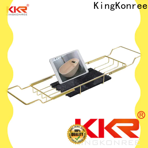KingKonree retractable bathroom shelf with towel bar wholesale for beauty salons