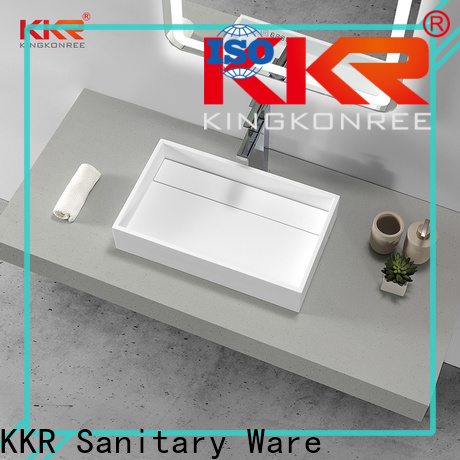 KingKonree pure above counter vessel sink supplier for restaurant