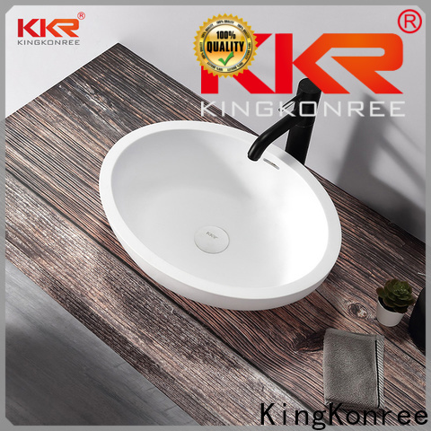 durable square above counter bathroom sink cheap sample for restaurant