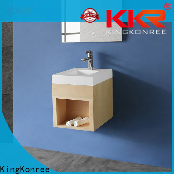 KingKonree corner basin cabinet latest design for motel