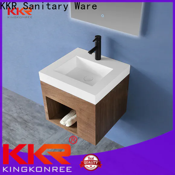 KingKonree excellent bathroom vanity with matching cabinet latest design for hotel