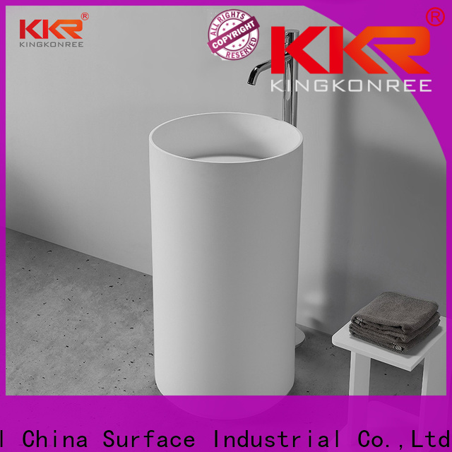KingKonree rectangle freestanding basin manufacturer for motel
