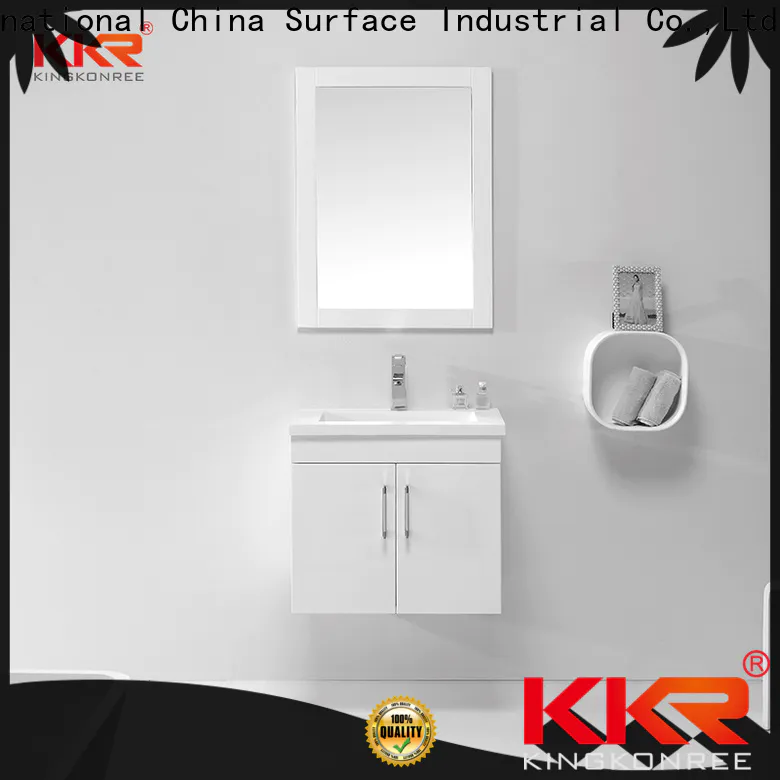 KingKonree elegant toilet vanity cabinet factory for motel