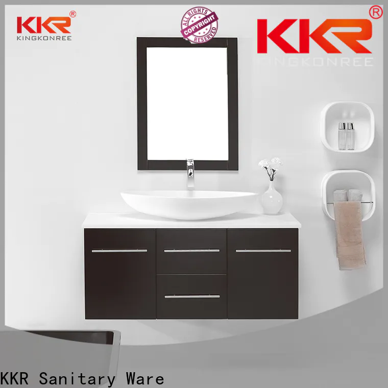 KingKonree kitchen vanity cabinet latest design for hotel