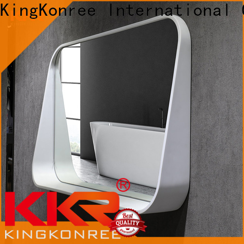 KingKonree classic make up mirror with led light customized design for bathroom