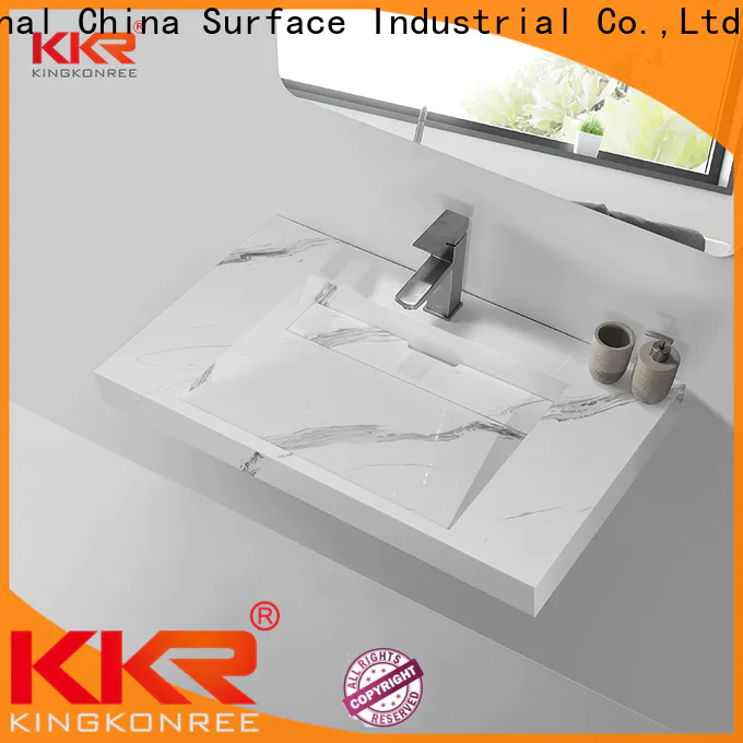 KingKonree small white wall mounted sink sink for hotel