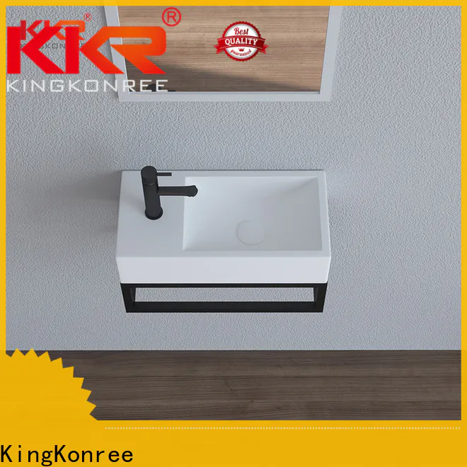 KingKonree wall mounted basin with towel rail supplier for bathroom