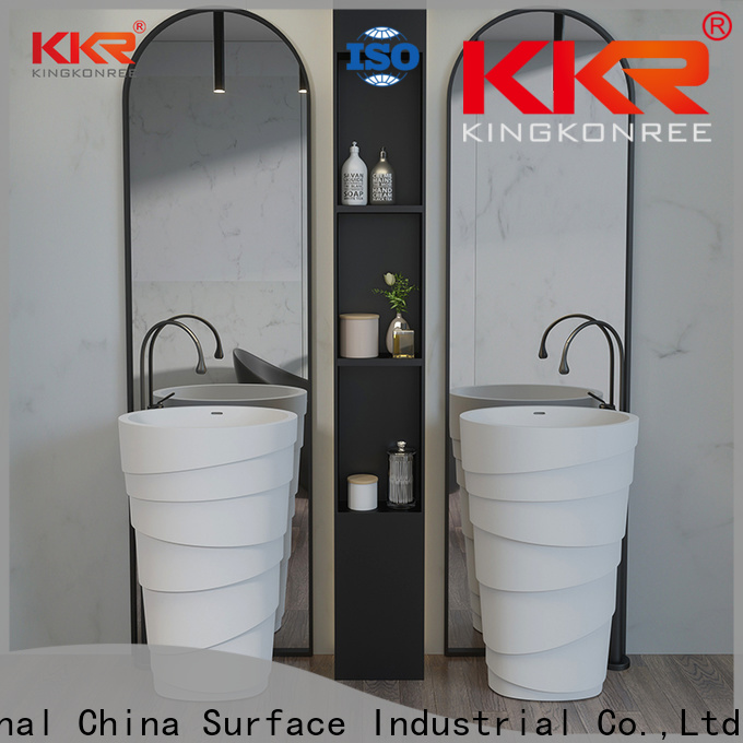 KingKonree free standing sink bowl factory price for bathroom