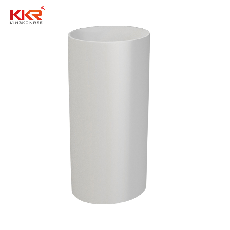 450mm Diameter Acrylic Resin Stone Artificial Marble Solid Surface Freestanding Basin KKR-1381