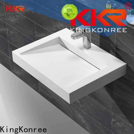KingKonree square grohe wall hung basin customized for hotel