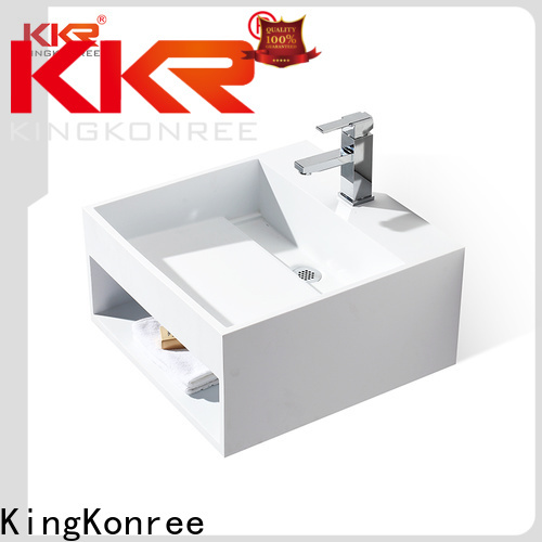 highend wall hung cloakroom basin sink for hotel