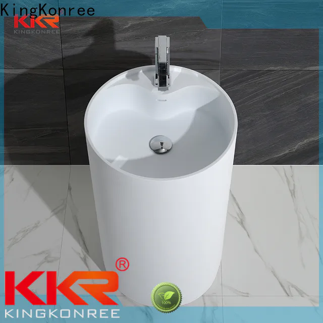 KingKonree sturdy bathroom free standing basins supplier for motel