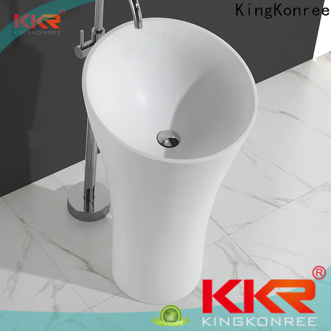 KingKonree professional free standing bathroom sink vanity design for motel