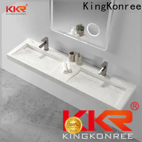 KingKonree concrete wall hung basin design for home