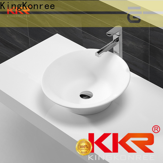 KingKonree approved above counter vessel manufacturer for room