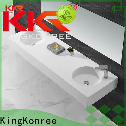 KingKonree solid wall hung sink basin sink for toilet