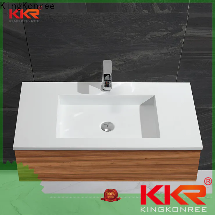 KingKonree sturdy small hand basin with cabinet sinks for hotel
