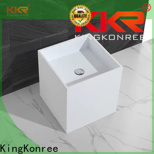 artificial bathroom sink stand customized for hotel