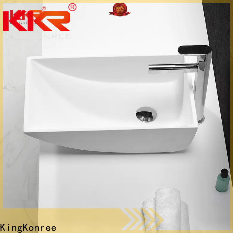 marble bathroom vanity above counter basin supplier for room